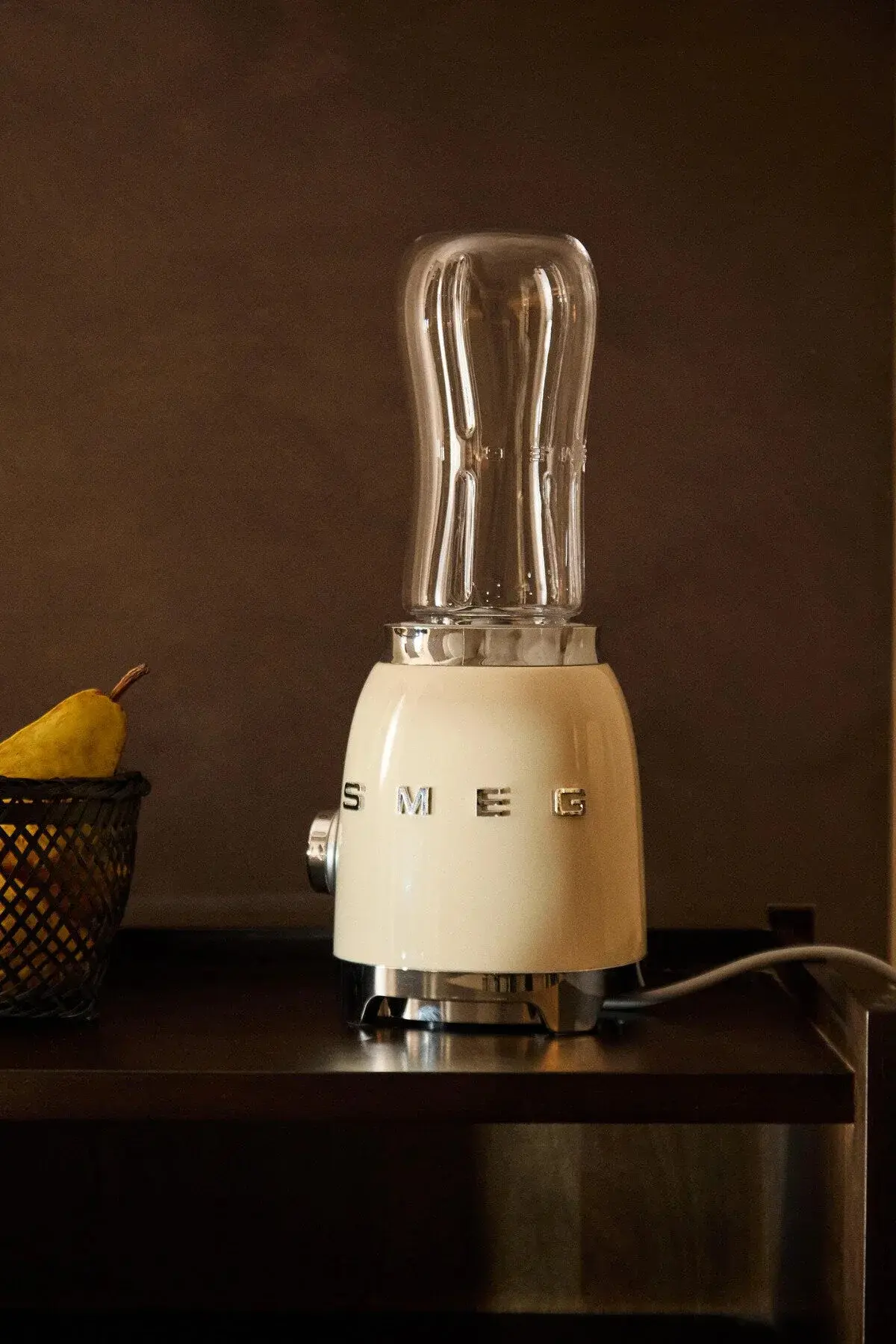 Smeg 50's Style Krem Kişisel Blender - Double Botttle
