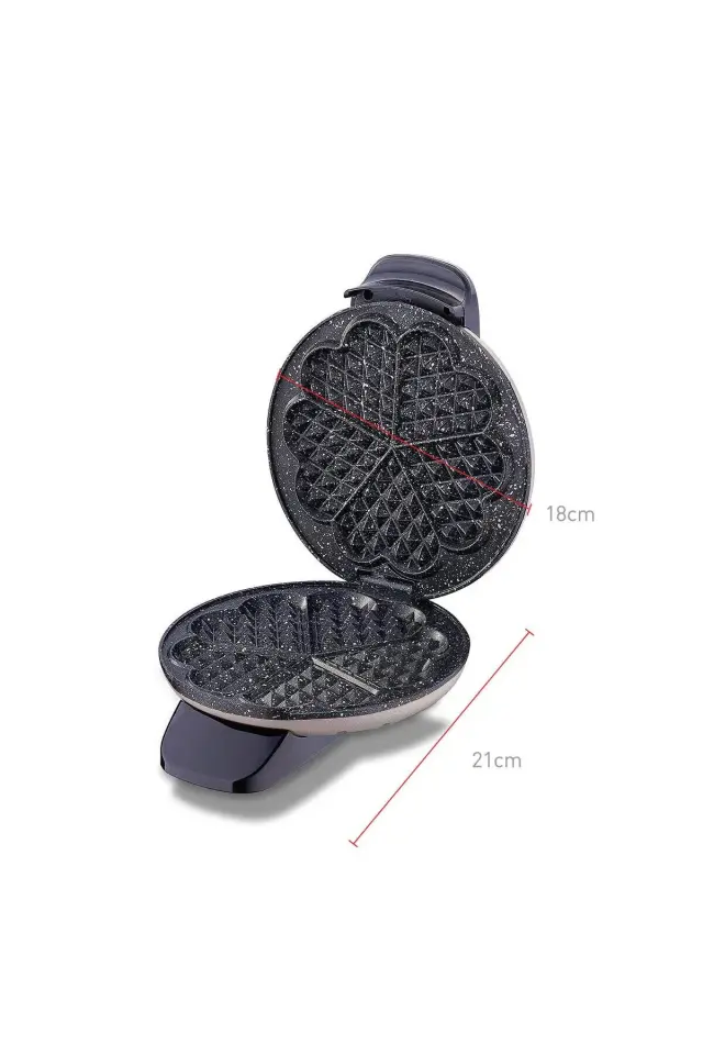 KORKMAZ Mia Metalik Bej Waffle Makinesi A319-07