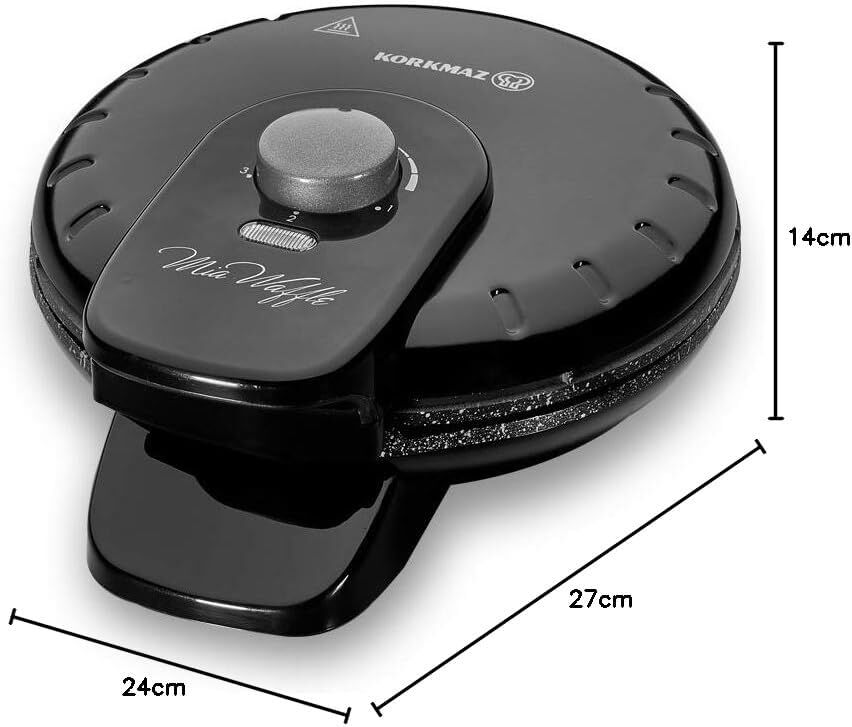 Korkmaz Mia Waffle Makinesi Siyah A319-05