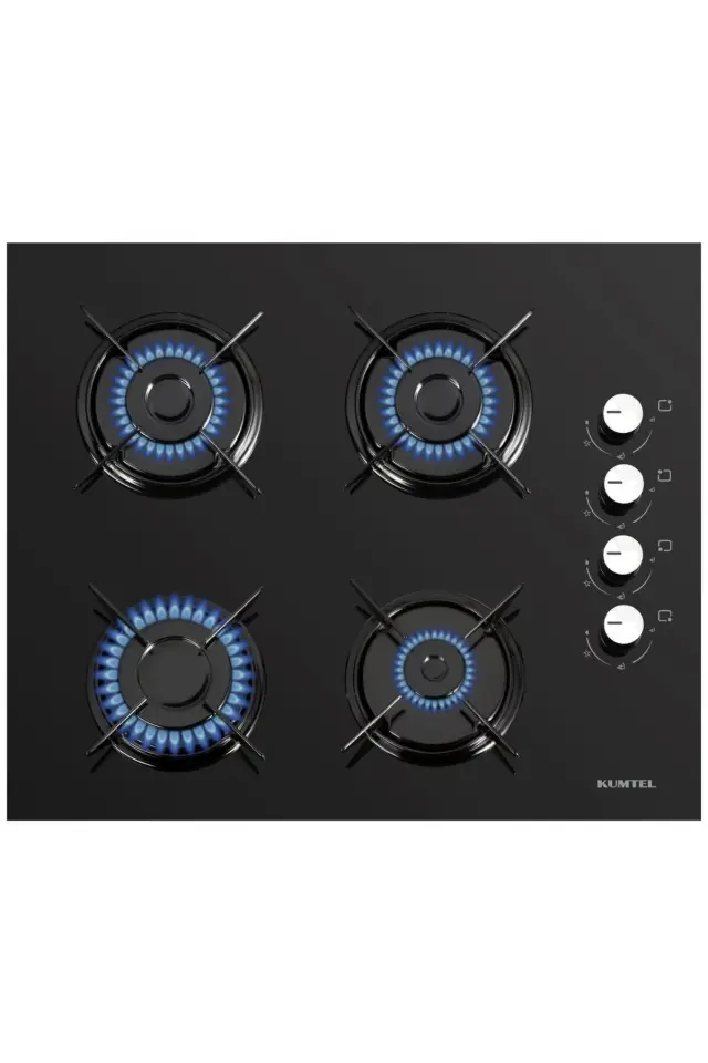 KUMTEL KO-40 TAHDF Cam Ankastre Ocak - Siyah