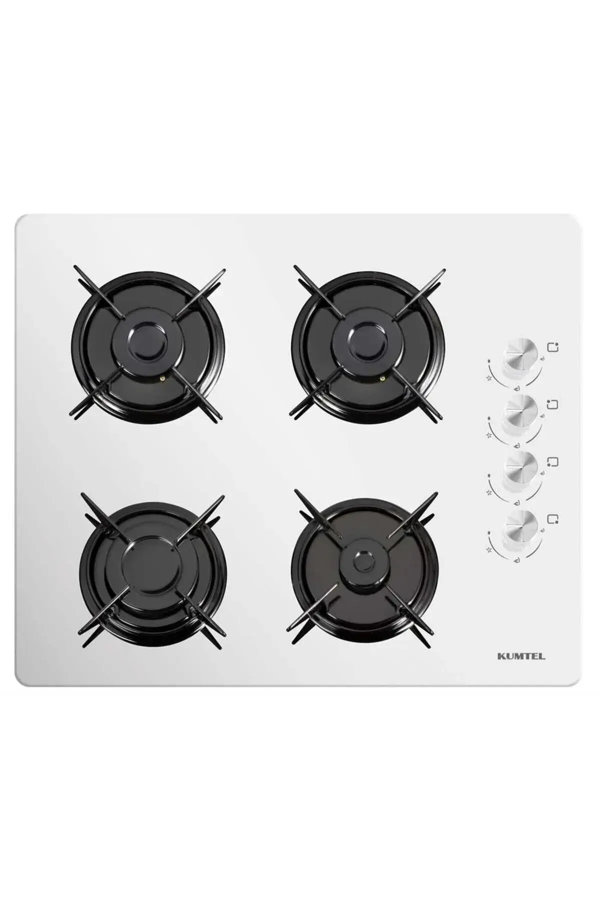 KUMTEL KO-40 TSHDF Set Üstü Ocak Beyaz Cam Doğalgazlı