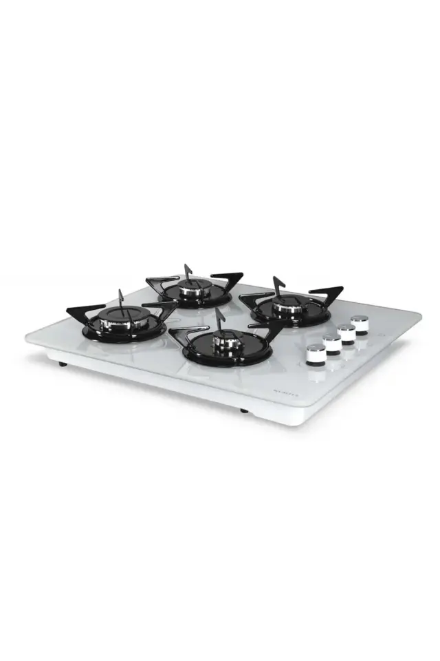 KUMTEL KO-40 TSHDF Set Üstü Ocak Beyaz Cam Doğalgazlı