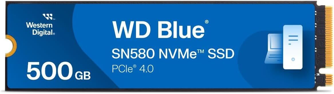 WD Blue SN580 WDS500G3B0E 500GB (4000/3600MB/s) M.2 2280 PCIe 4.0 NVMe SSD