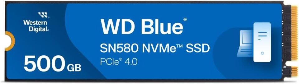 WD Blue SN580 WDS500G3B0E 500GB (4000/3600MB/s) M.2 2280 PCIe 4.0 NVMe SSD