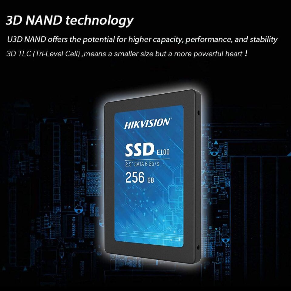 Hikvision Hs-ssd-e100/256g 550/450mbs Okuma/yazma 2.5'' 6gb/s Ssd
