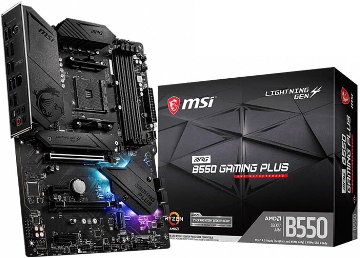 MSI MPG B550 GAMING PLUS Amd B550 Soket AM4 DDR4 4400MHz (O.C) M.2 ATX Anakart