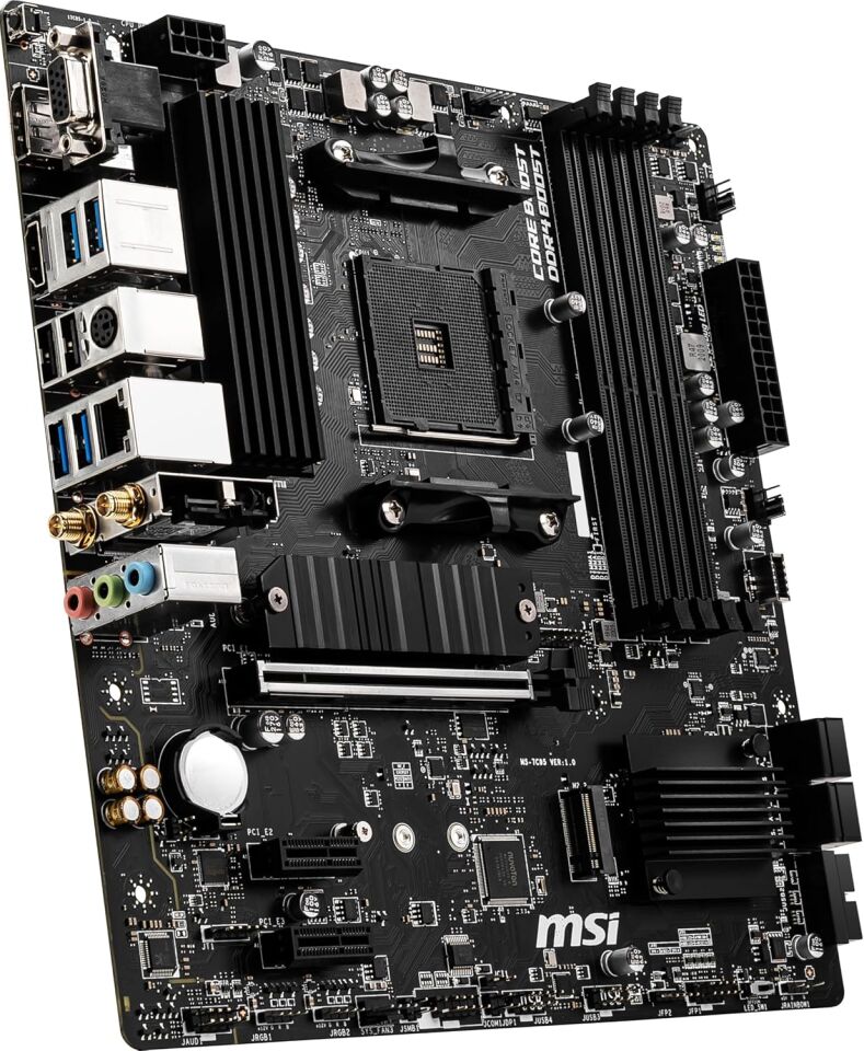 MSI B550M PRO-VDH DDR4 M2 PCIe NVME HDMI DP PCIe 16X v4.0 AM4 mATX