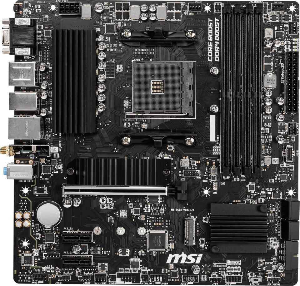 MSI B550M PRO-VDH DDR4 M2 PCIe NVME HDMI DP PCIe 16X v4.0 AM4 mATX