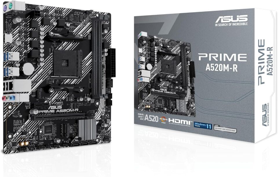 ASUS Prime A520M-R DDR4 (5100MHz)OC M.2 HDMI PCIe 3.0 AM4 mATX Anakart