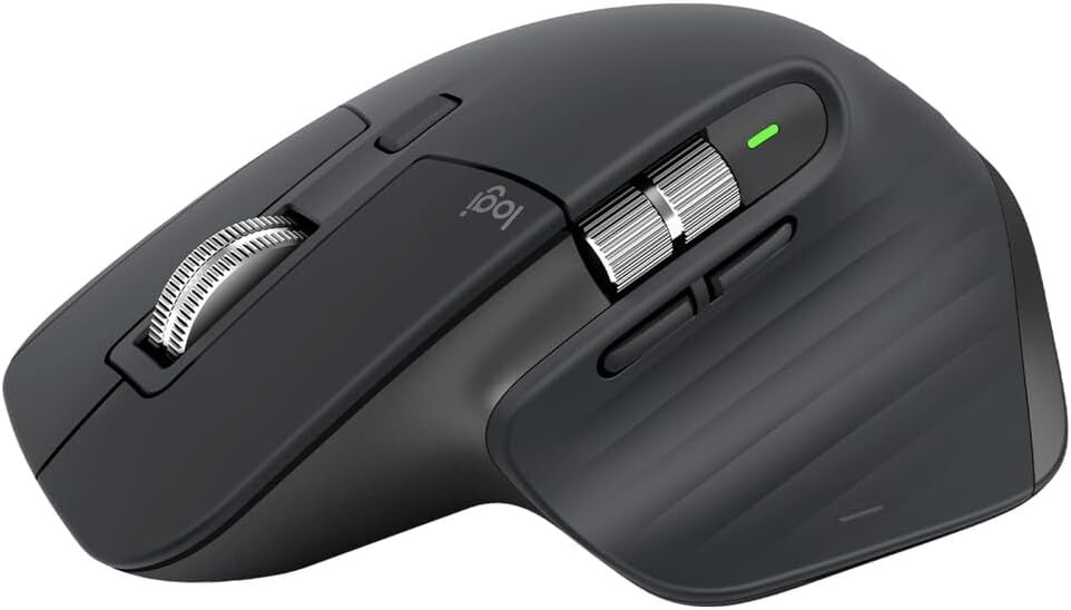logitech MX Master 3S Performans 8000 DPI Optik Sensörlü Sessiz Kablosuz Mouse - Siyah 910-006559