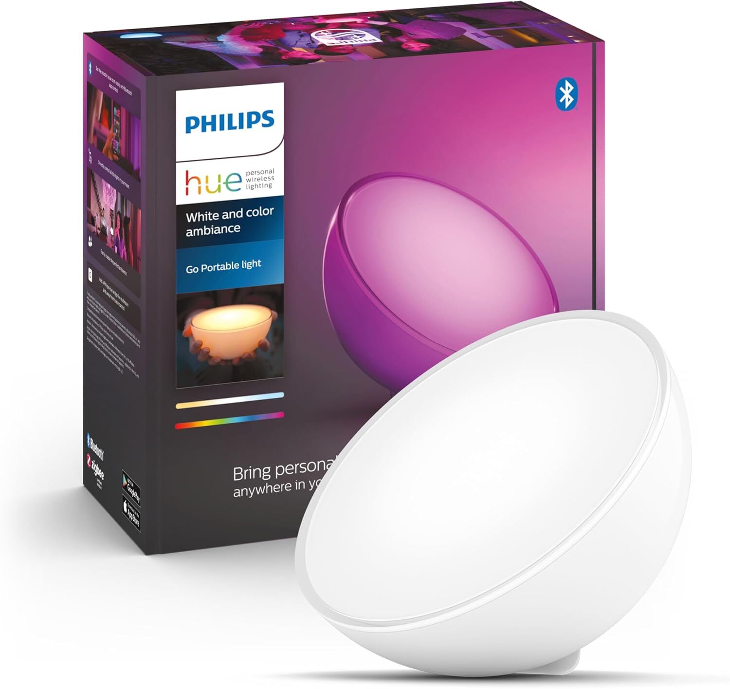 Philips Hue Go Şarjlı Taşınabilir RGB Akıllı Lamba v2