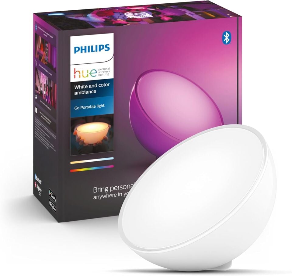 Philips Hue Go Şarjlı Taşınabilir RGB Akıllı Lamba v2