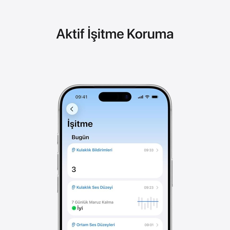 Apple AirPods Pro 3 Kablosuz Kulaklık, Aktif Gürültü Engelleme,