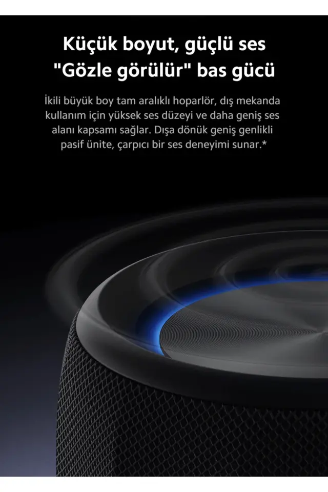 Xiaomi Bluetooth Speaker Mini Bluetooth Hoparlör, IP67, RGB Renkli Işıklı (Xiaomi Türkiye Garantili)