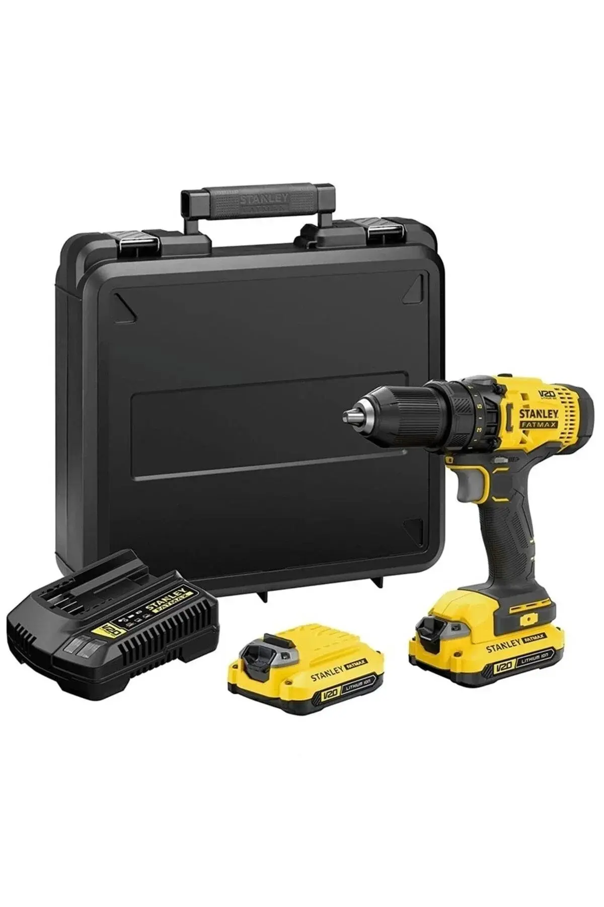 Stanley SCD700D2K 18V 2.0Ah Li-Ion Çift Akülü Matkap