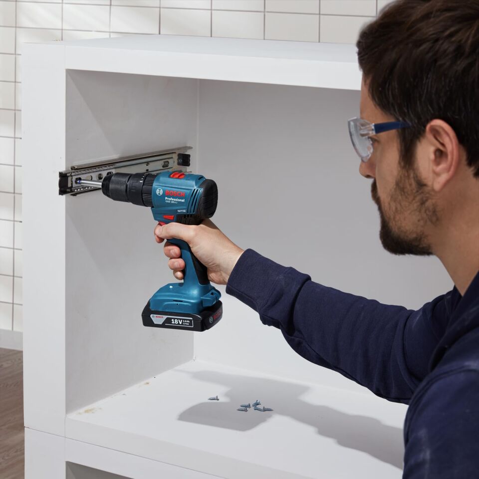 Bosch Professional Gsb 185-LI 2.0AH Tek Akülü Darbeli Matkap 23 Parça Set Hediyeli - 06019K3102