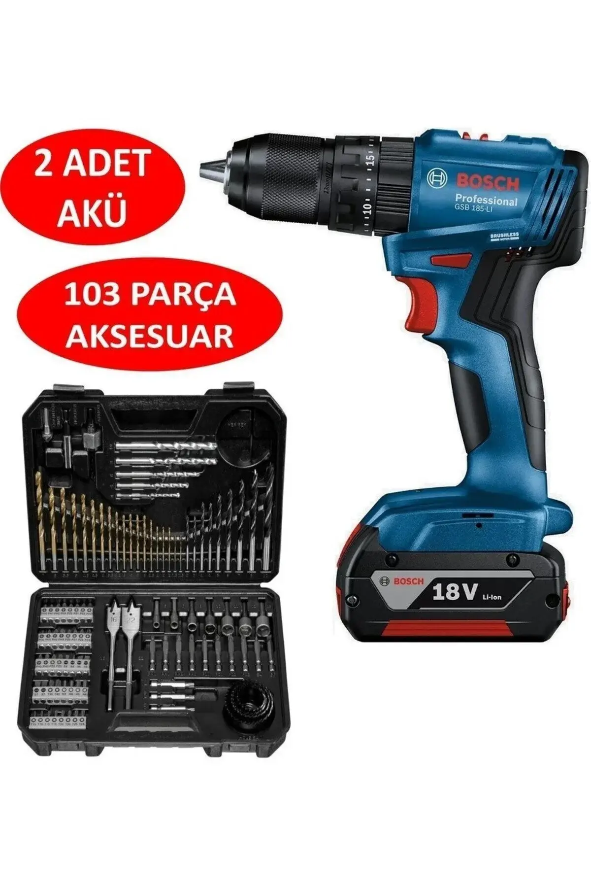 Bosch Darbeli Matkap Şarjlı Matkap Akülü Vidalama Matkap Ucu Vidalama Ucu Lokma Ucu Panç Set