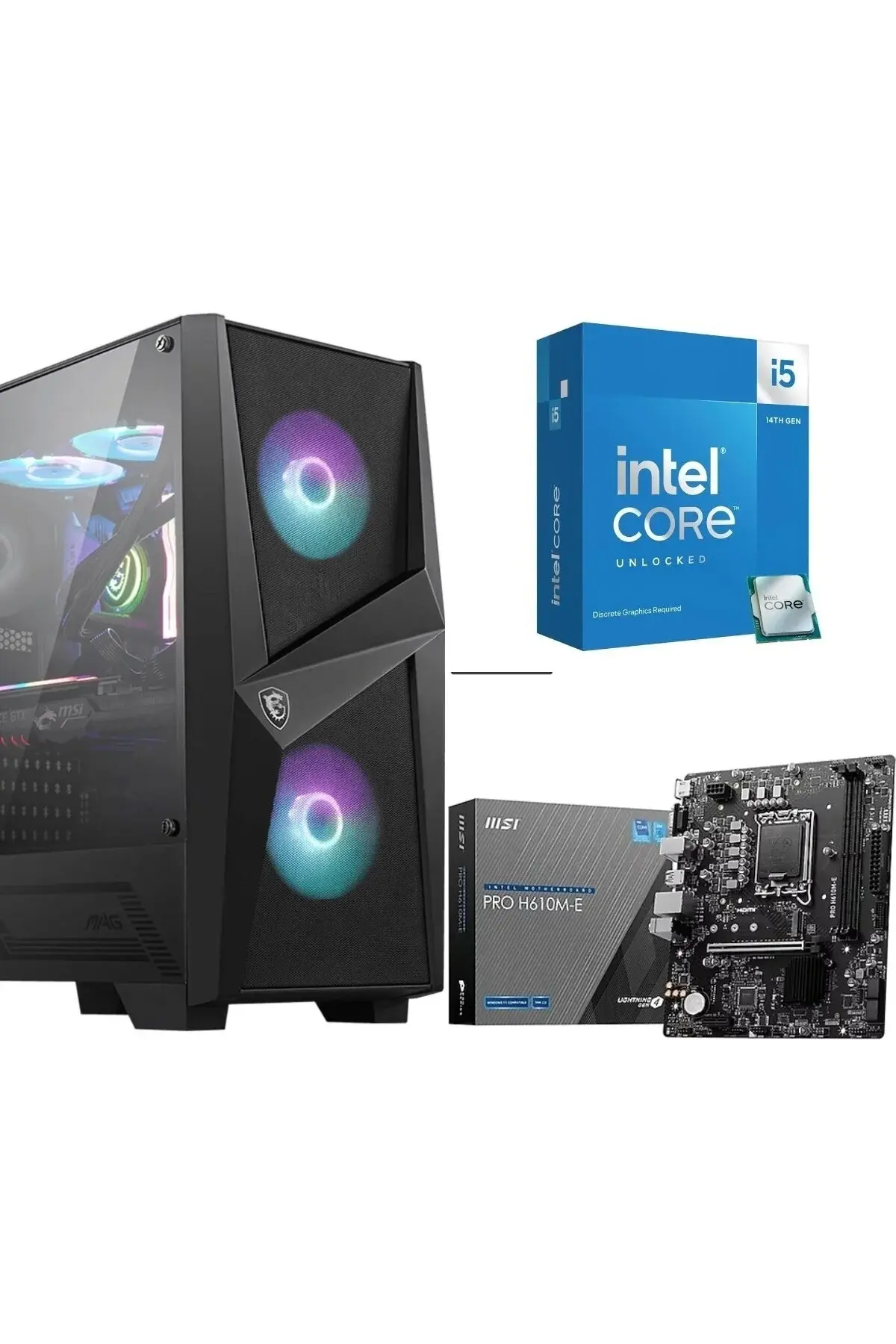 MSI Pc Ddr5 - 8 Gb Rtx 4060 - 14.nesil I5 14400f - 16gb Ddr5 Ram - 1 Tb M.2 -ssd - Windows 11 Pro