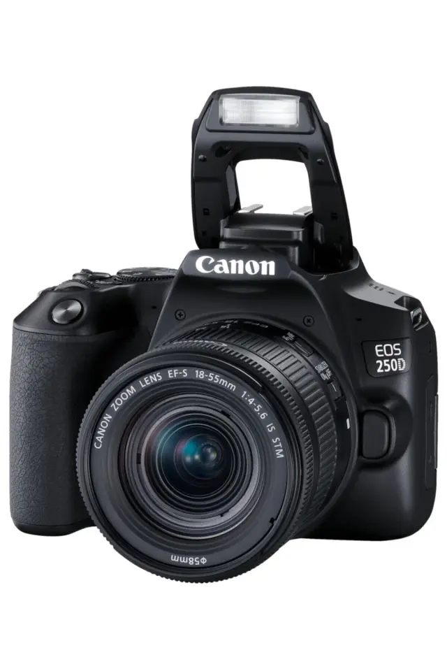 Canon EOS 250D + EF-S 18-55mm f/4-5.6 IS STM Siyah Fotoğraf Makinesi İthalatçı Garantili